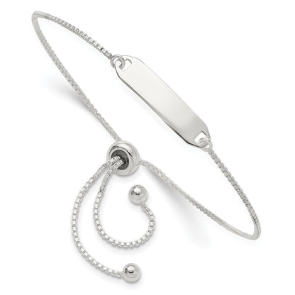 Sterlingsilber Poliert Stab Verstellbar Armband