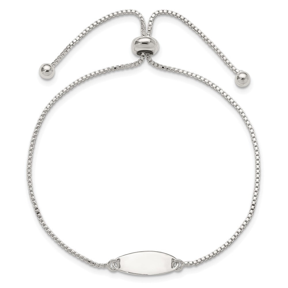 Sterlingsilber Poliert Stab Verstellbar Armband