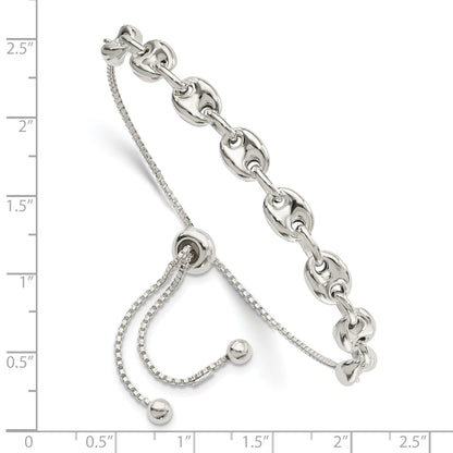Sterlingsilber Poliert Glieder Verstellbar Armband