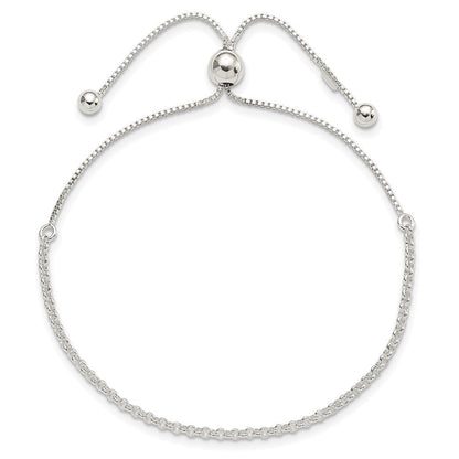 9.25 Zoll Sterlingsilber Verstellbar Armband