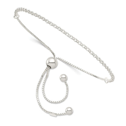 9.25 Zoll Sterlingsilber Verstellbar Armband