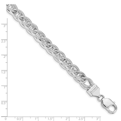 8 Zoll Sterlingsilber Poliert Glieder Armband