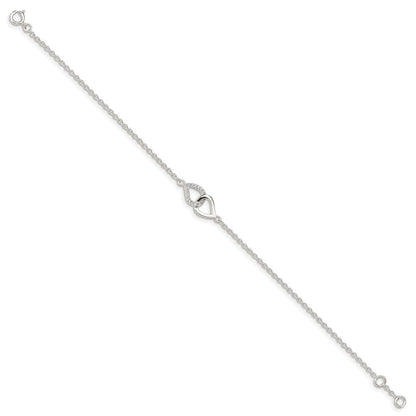 7 Zoll Sterlingsilber Zirkonia Armband