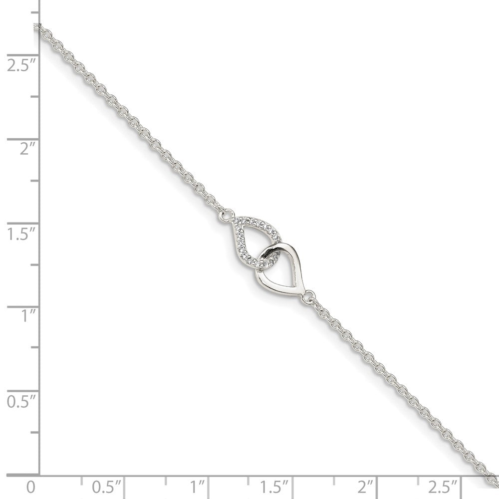 7 Zoll Sterlingsilber Zirkonia Armband