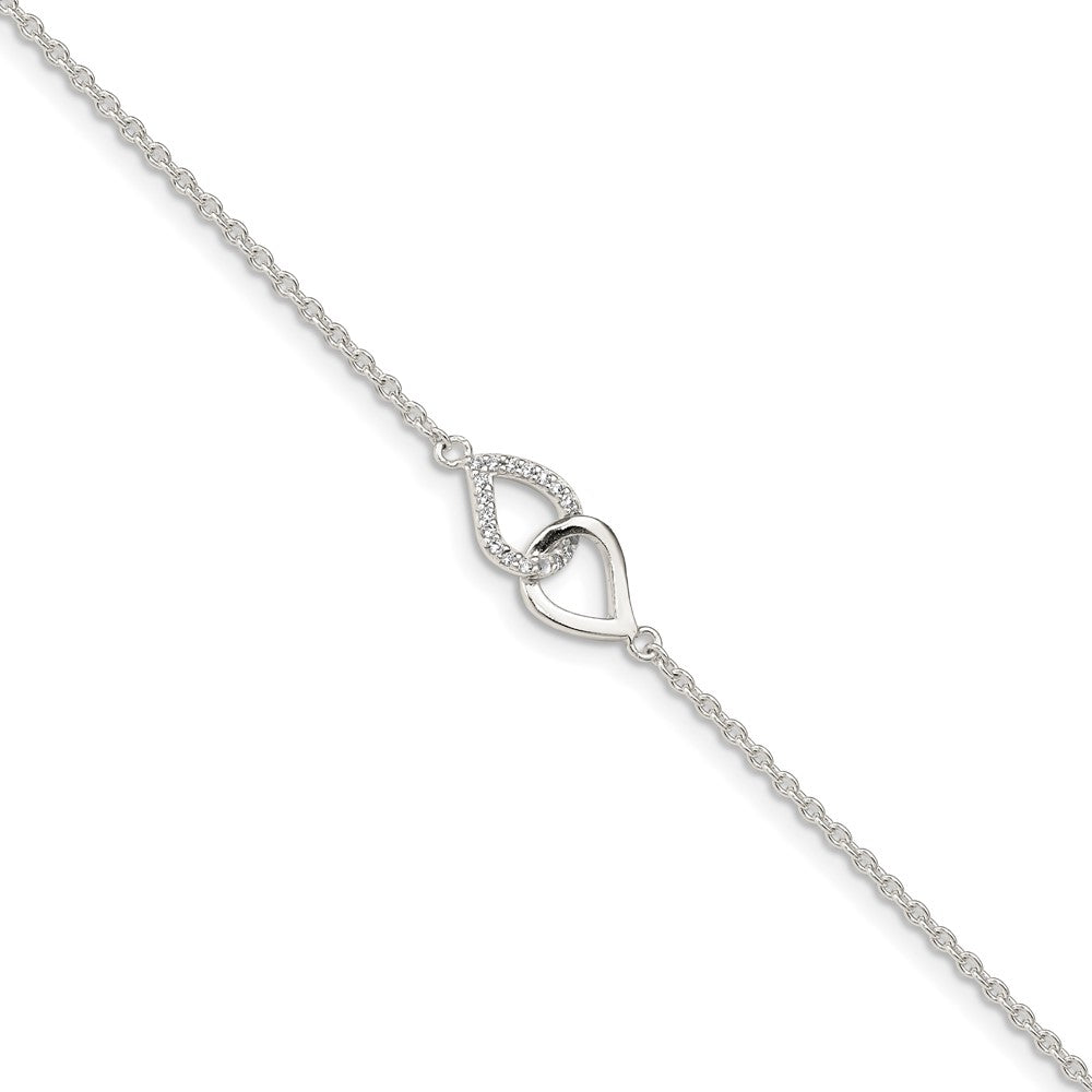 7 Zoll Sterlingsilber Zirkonia Armband