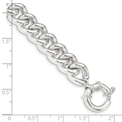 Sterlingsilber Poliert Panzer Glieder Gliederarmband