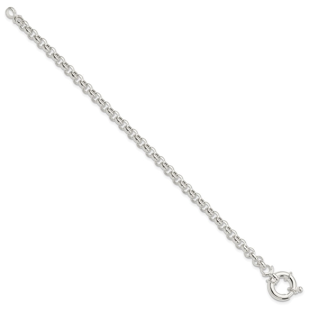 7 Zoll Sterlingsilber Poliert Erbs Fantasie Armband