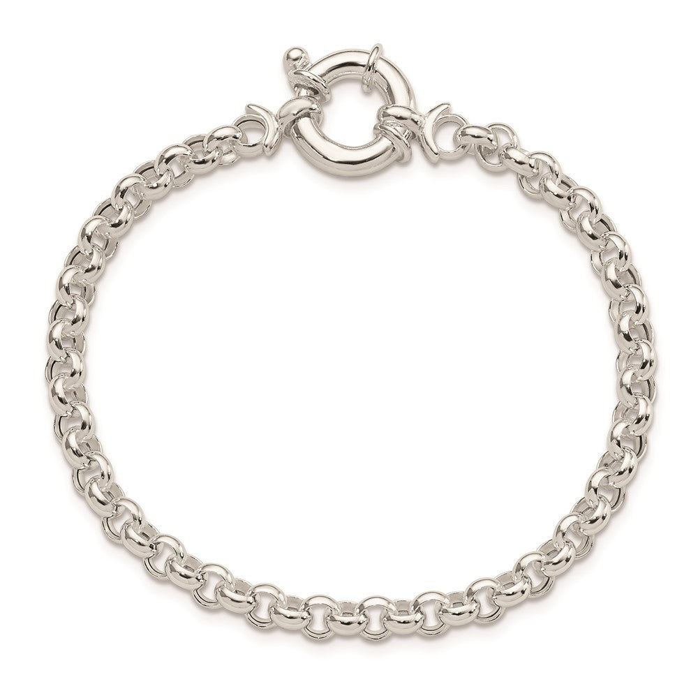 7 Zoll Sterlingsilber Poliert Erbs Fantasie Armband