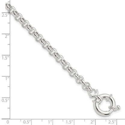 7 Zoll Sterlingsilber Poliert Erbs Fantasie Armband