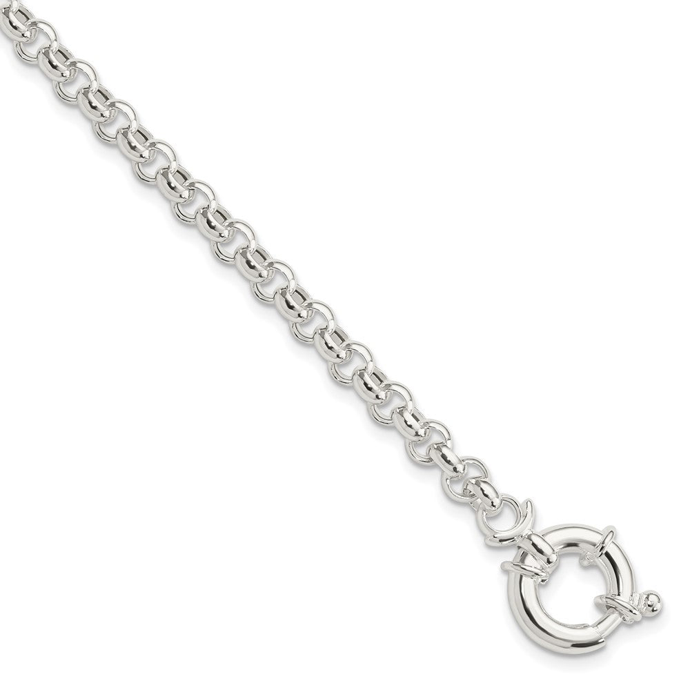 7 Zoll Sterlingsilber Poliert Erbs Fantasie Armband