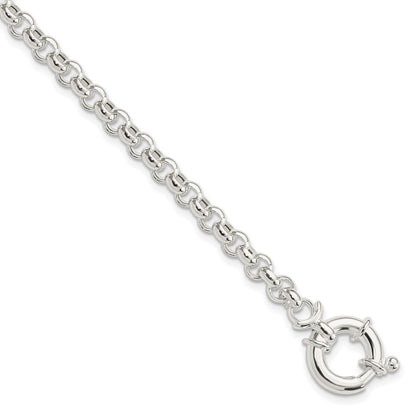 7 Zoll Sterlingsilber Poliert Erbs Fantasie Armband