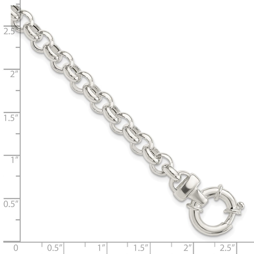 7.5 Zoll Sterlingsilber Poliert Erbs Fantasie Armband