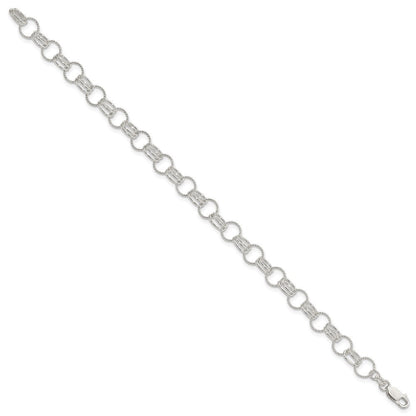 7.5 Zoll Sterlingsilber Glieder Armband