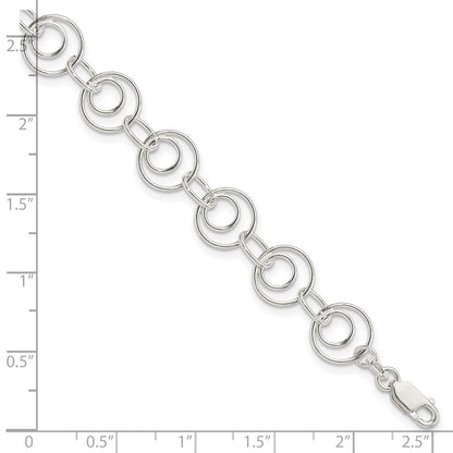 7.5 Zoll Sterlingsilber Glieder Armband