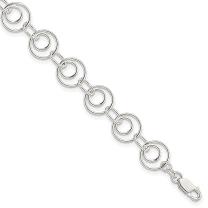 7.5 Zoll Sterlingsilber Glieder Armband