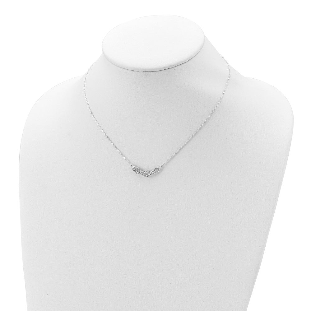 Sterlingsilber Zirkonia Fantasie Halskette