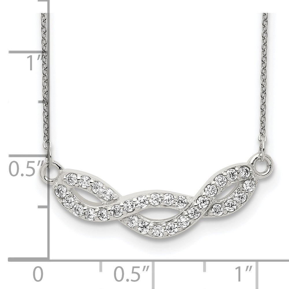 Sterlingsilber Zirkonia Fantasie Halskette