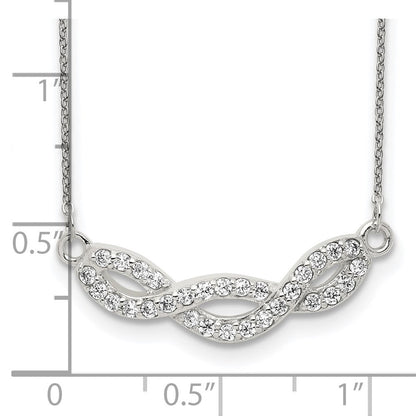 Sterlingsilber Zirkonia Fantasie Halskette