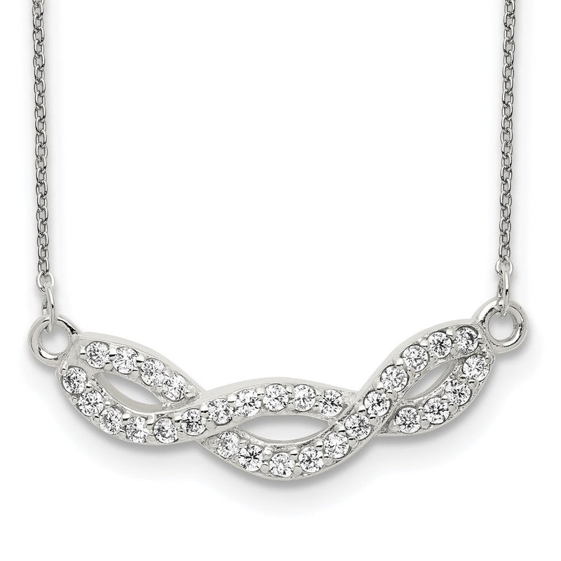 Sterlingsilber Zirkonia Fantasie Halskette