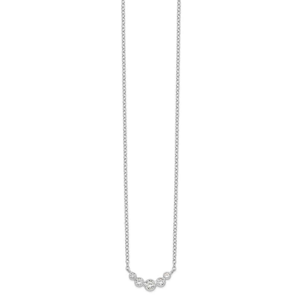 Sterlingsilber Zirkonia Halskette
