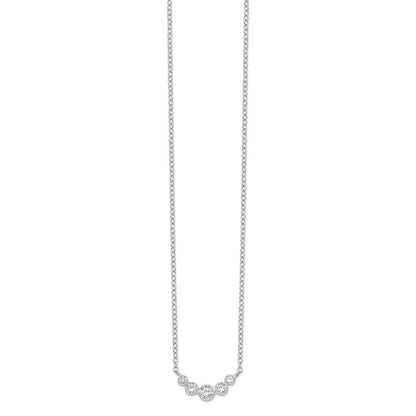 Sterlingsilber Zirkonia Halskette