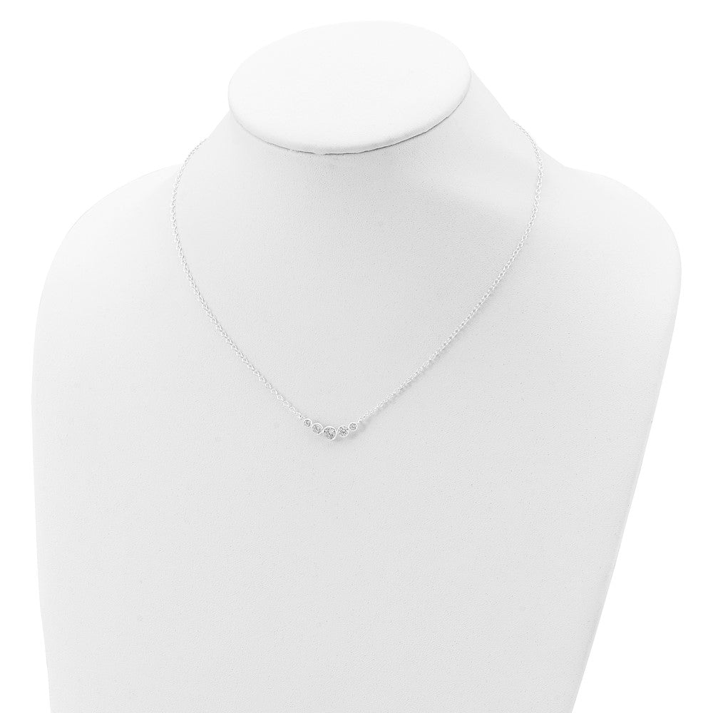 Sterlingsilber Zirkonia Halskette