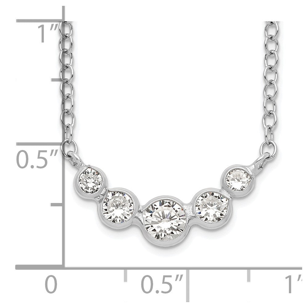 Sterlingsilber Zirkonia Halskette