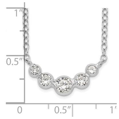 Sterlingsilber Zirkonia Halskette