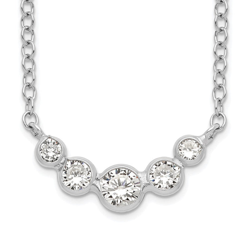 Sterlingsilber Zirkonia Halskette