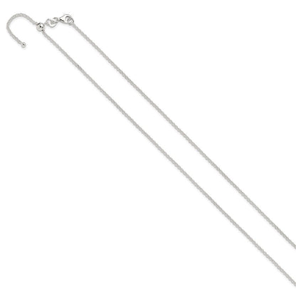 Sterlingsilber Poliert Verstellbar Halskette