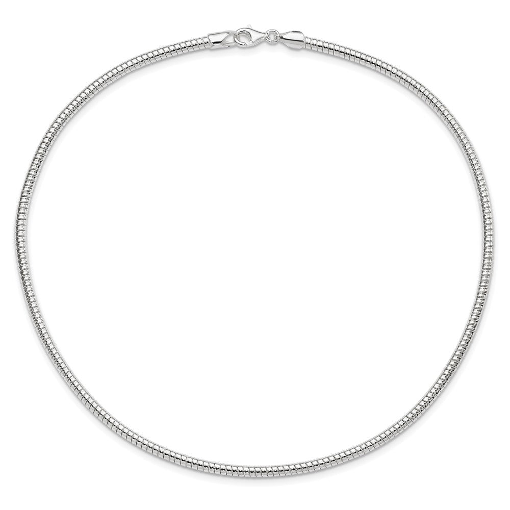 Sterlingsilber 4mm Rund Cubetto 16 Zoll Halskette