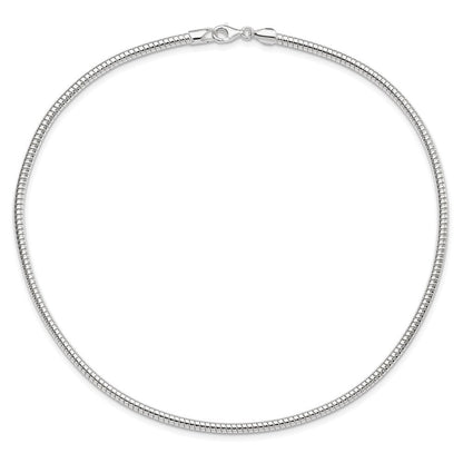 Sterlingsilber 4mm Rund Cubetto 16 Zoll Halskette