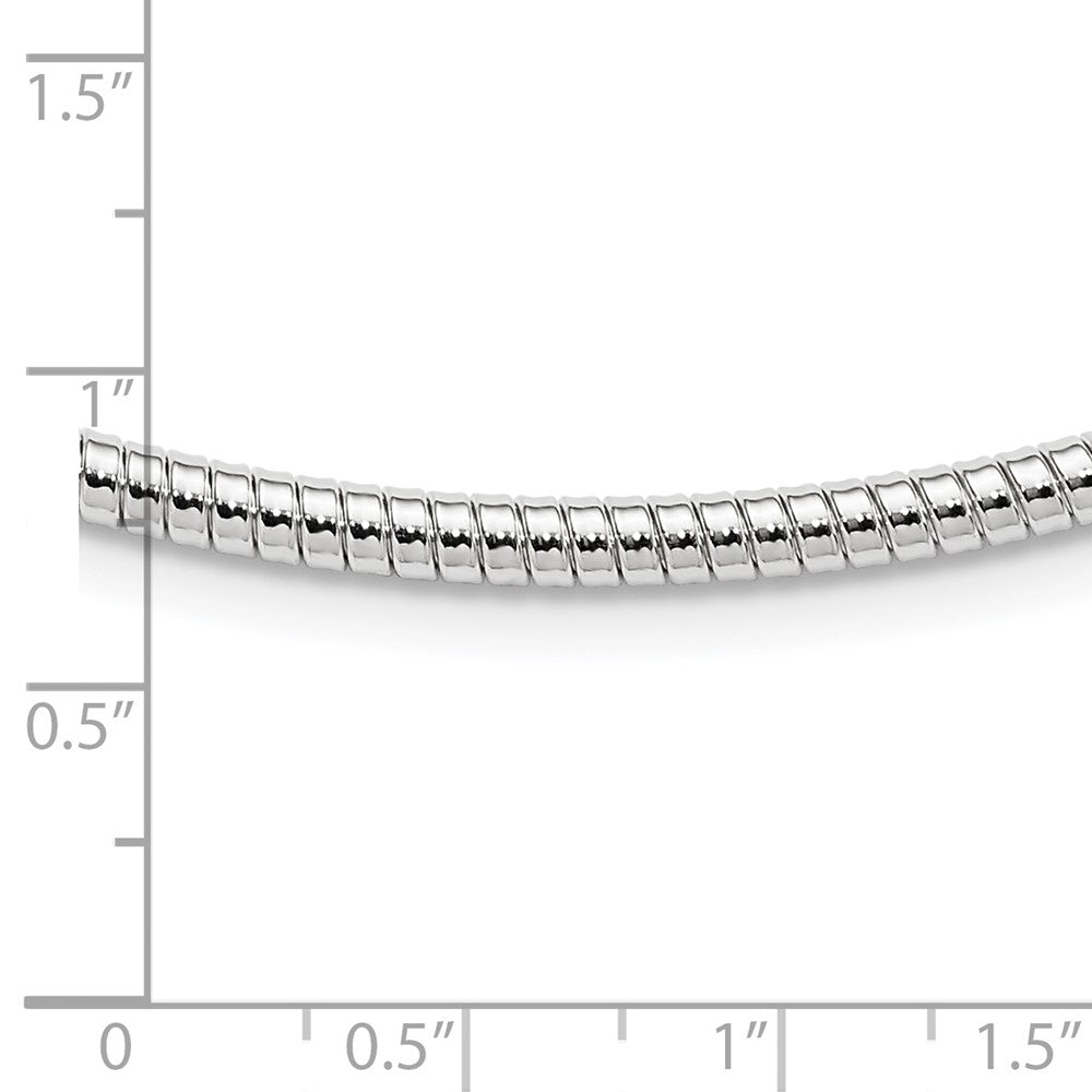 Sterlingsilber 4mm Rund Cubetto 16 Zoll Halskette