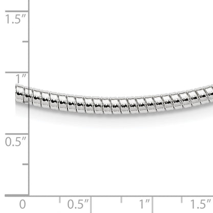 Sterlingsilber 4mm Rund Cubetto 16 Zoll Halskette
