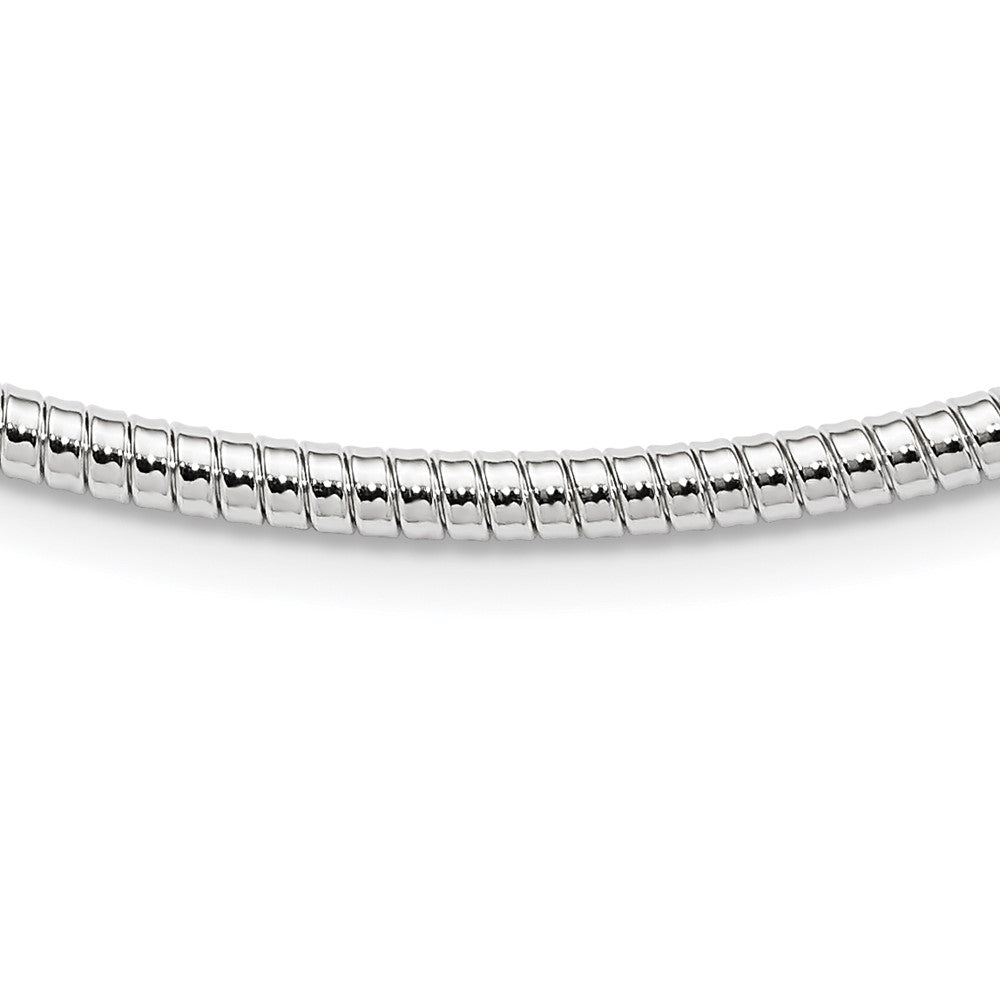 Sterlingsilber 4mm Rund Cubetto 16 Zoll Halskette