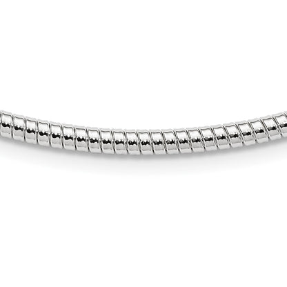 Sterlingsilber 4mm Rund Cubetto 16 Zoll Halskette