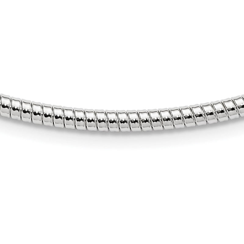 Sterlingsilber 4mm Rund Cubetto 16 Zoll Halskette