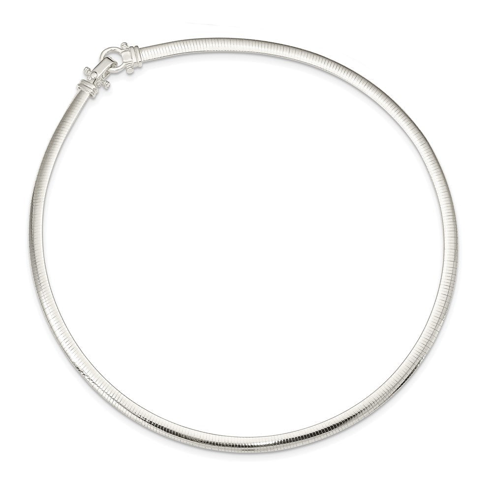 Sterlingsilber 4.5mm Poliert Cubetto 16 Zoll Halskette
