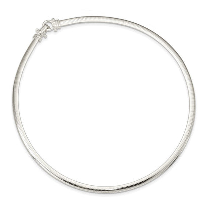 Sterlingsilber 4.5mm Poliert Cubetto 16 Zoll Halskette