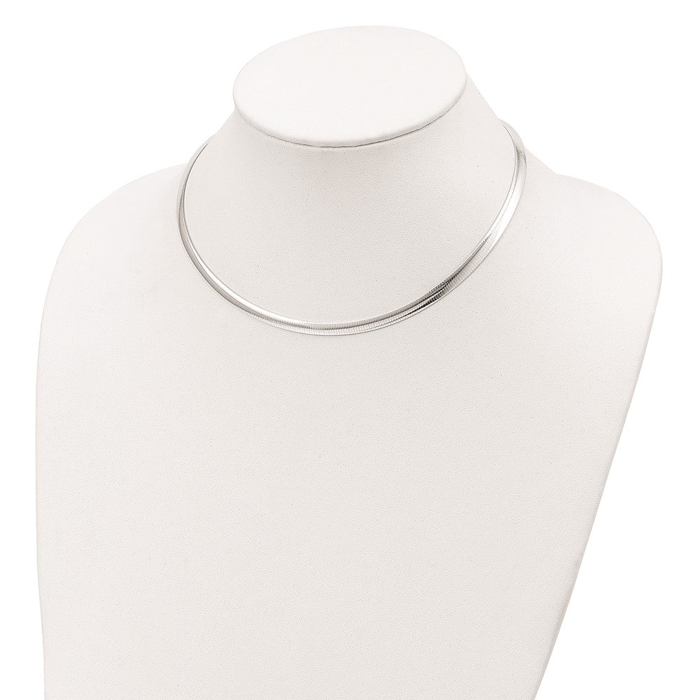 Sterlingsilber 4.5mm Poliert Cubetto 16 Zoll Halskette
