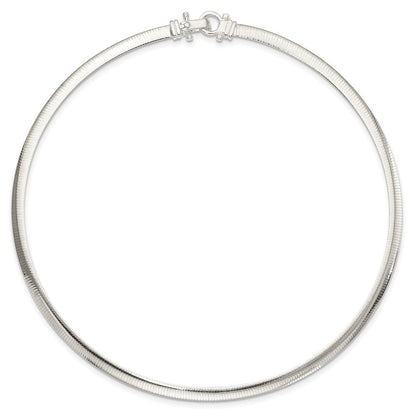 Sterlingsilber 4.5mm Poliert Cubetto 16 Zoll Halskette