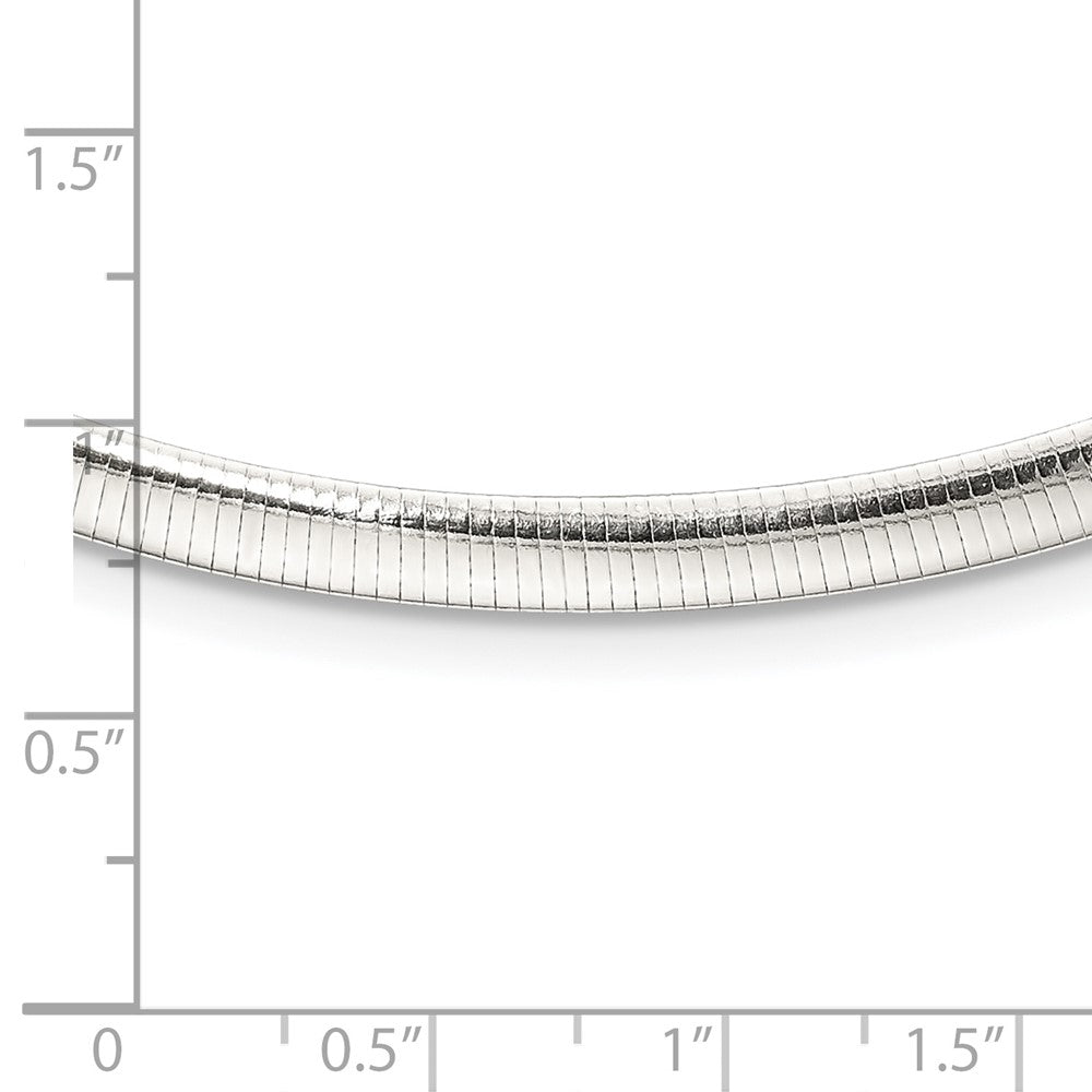 Sterlingsilber 4.5mm Poliert Cubetto 16 Zoll Halskette