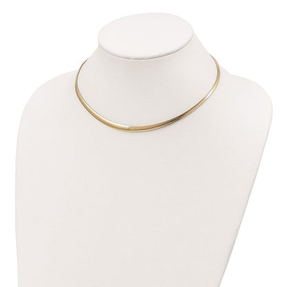 Ss/vergoldet Sterlingsilber Goldfarben Rhodiniert 3-6mm Wendbar Cubetto Halskette