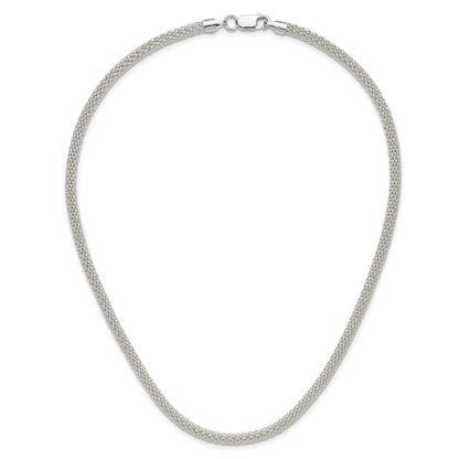 18 Zoll Sterlingsilber 4.5mm Corona Halskette