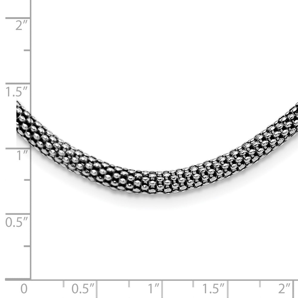 Sterlingsilber Antikisiert 4.5mm Corona Halskette