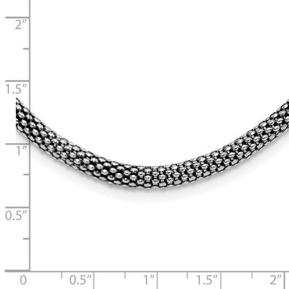 Sterlingsilber Antikisiert 4.5mm Corona Halskette