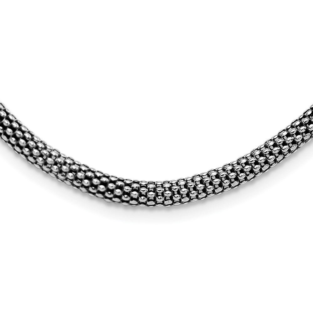 Sterlingsilber Antikisiert 4.5mm Corona Halskette