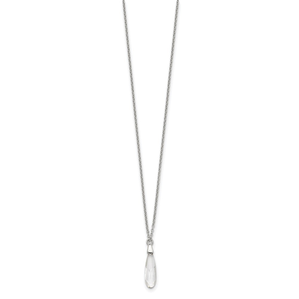 Sterlingsilber Kristall Halskette