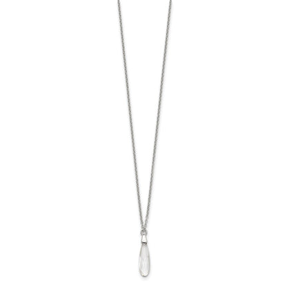 Sterlingsilber Kristall Halskette