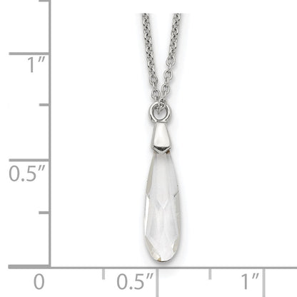 Sterlingsilber Kristall Halskette